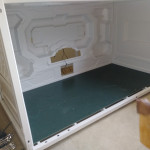 Lower bed with floor installed